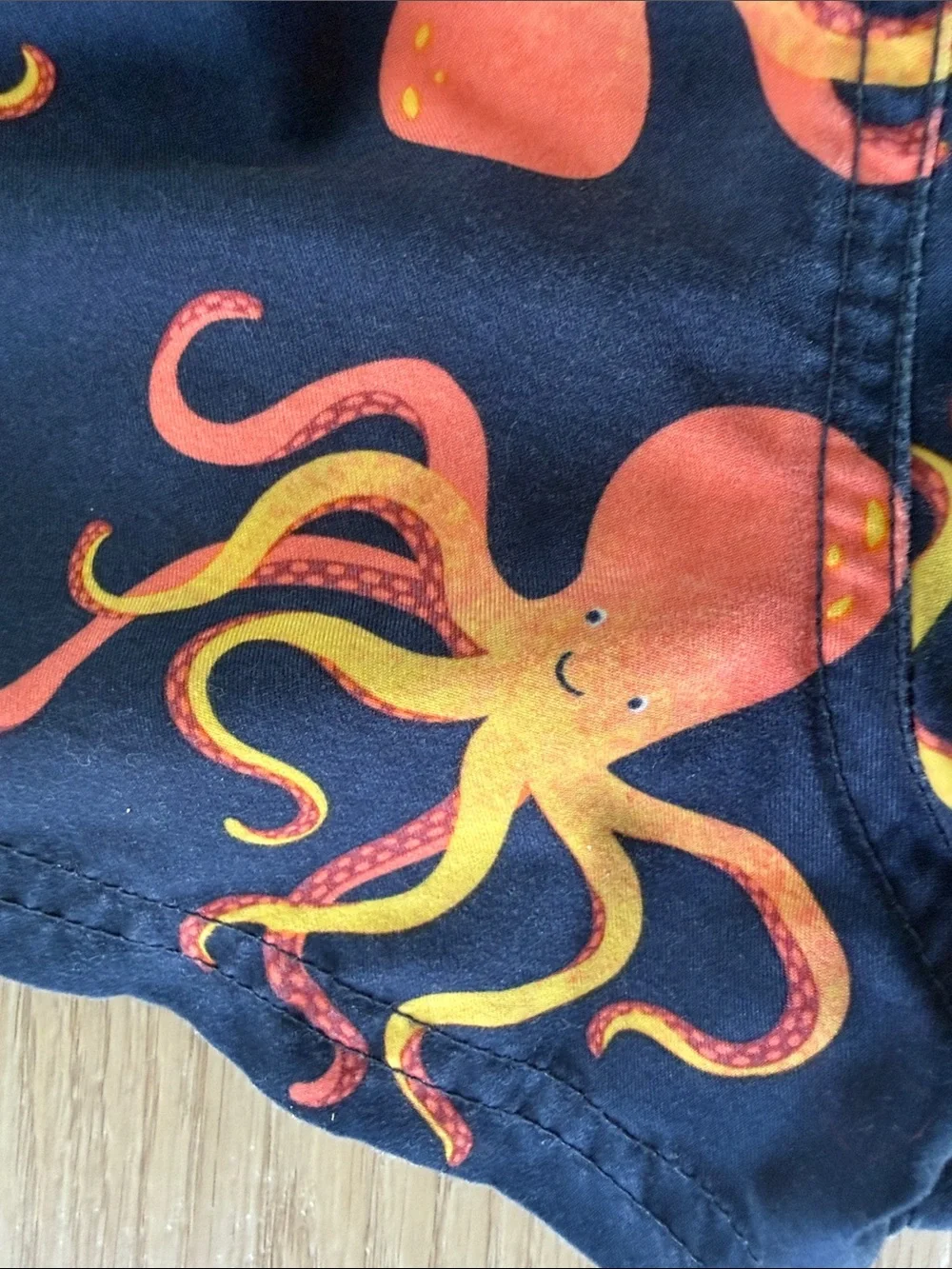 Neon Rash Guard Set Octopus Swim Trunks High Visibility Swimsuit Carter’s 2T